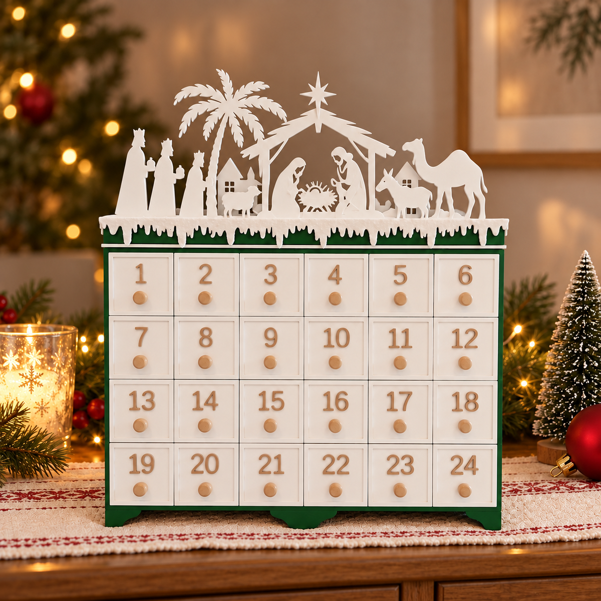 LAB16-CORRECT Green_Body_White_Drawers_Nativity_Front