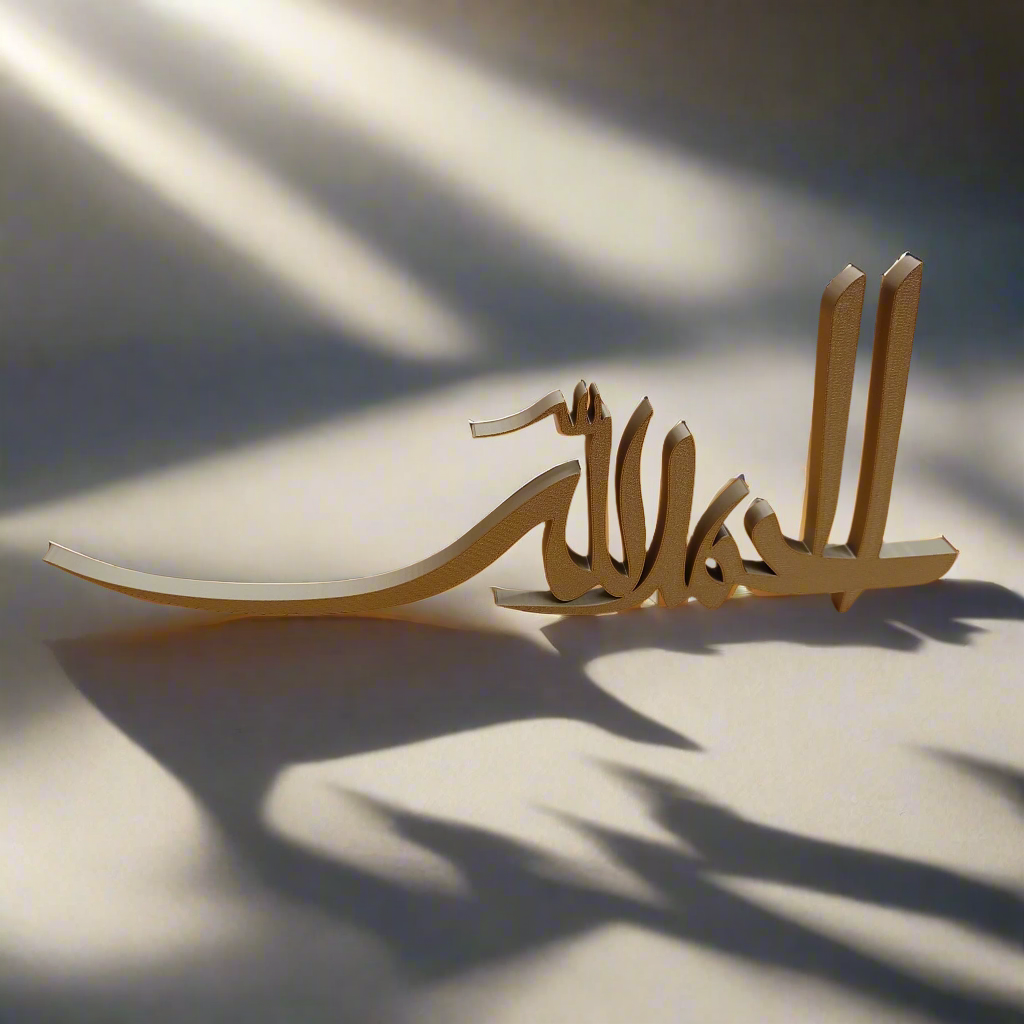 Alhamdulillah - الحمدلله Table Shelf Decoration - Arabic