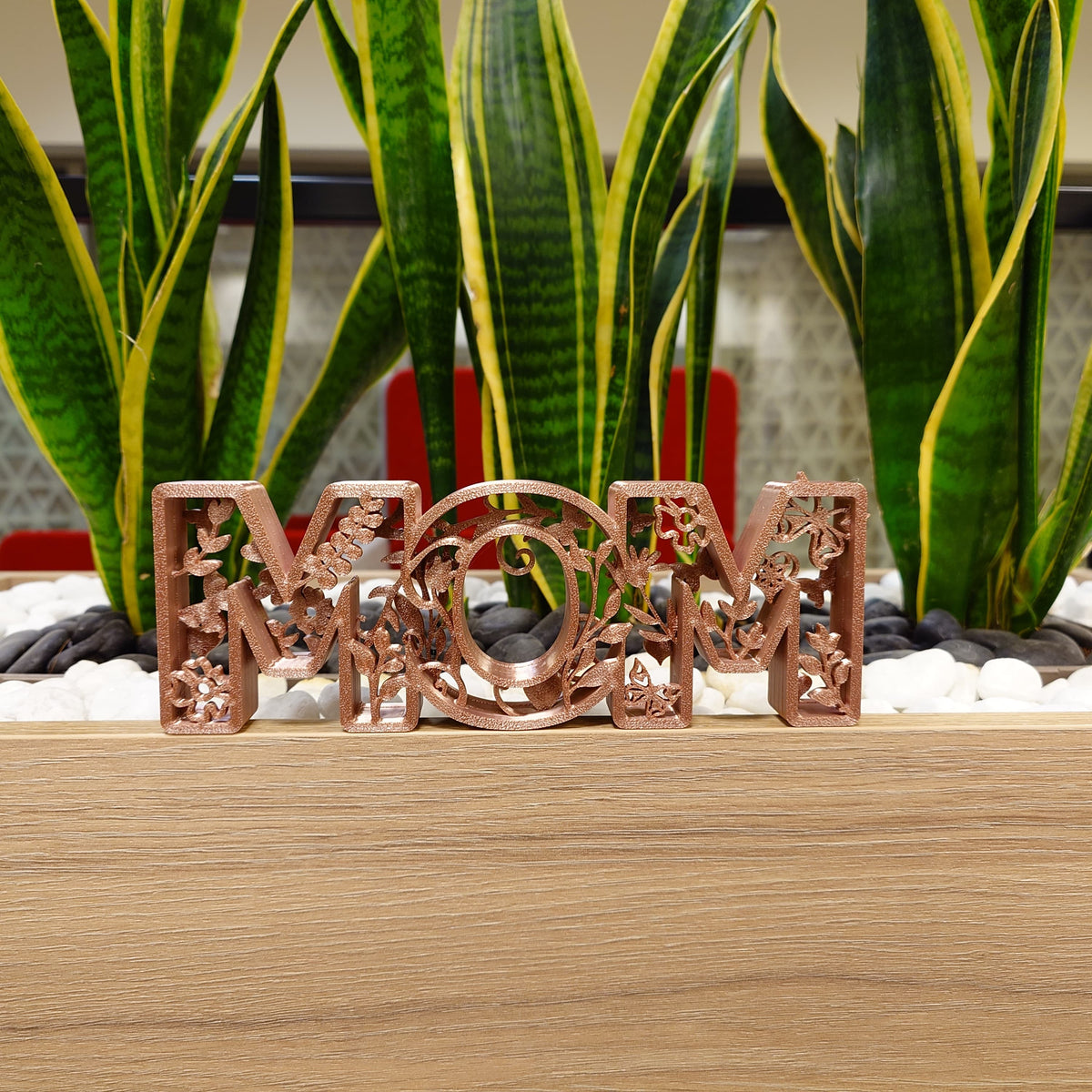 Mothers Day Gift - MOM 3D Floral Word Art