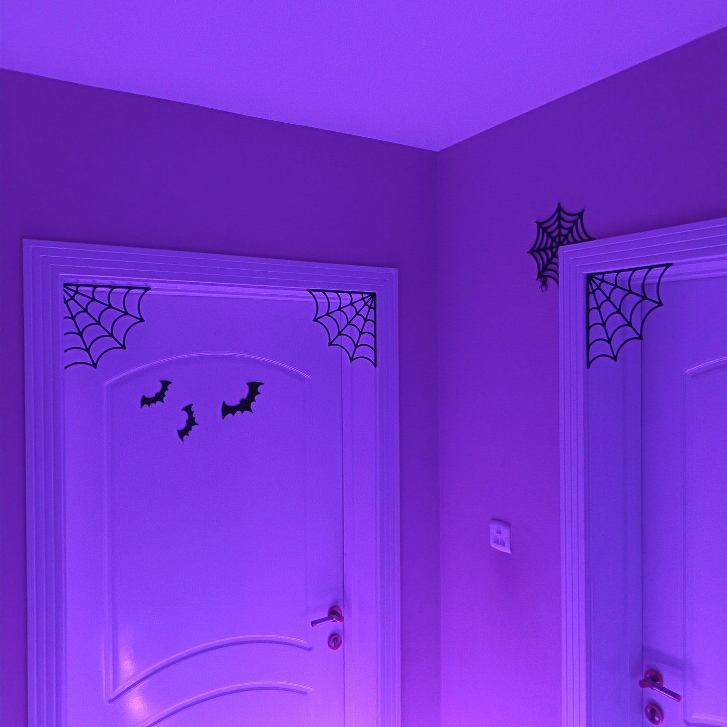 Spider Web Door Topper | Set of 3