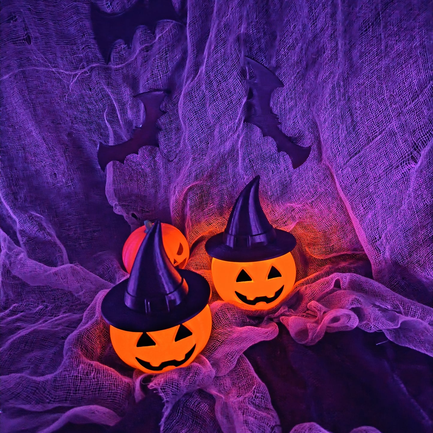 Illuminated Jack-O’-Lantern Pumpkin