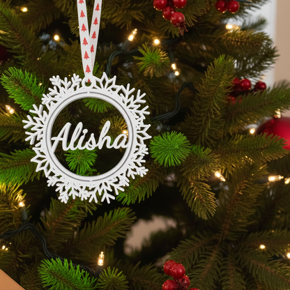 Customizable Snowflake Ornament
