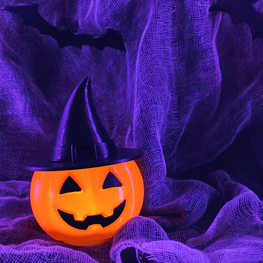 Illuminated Jack-O’-Lantern Pumpkin