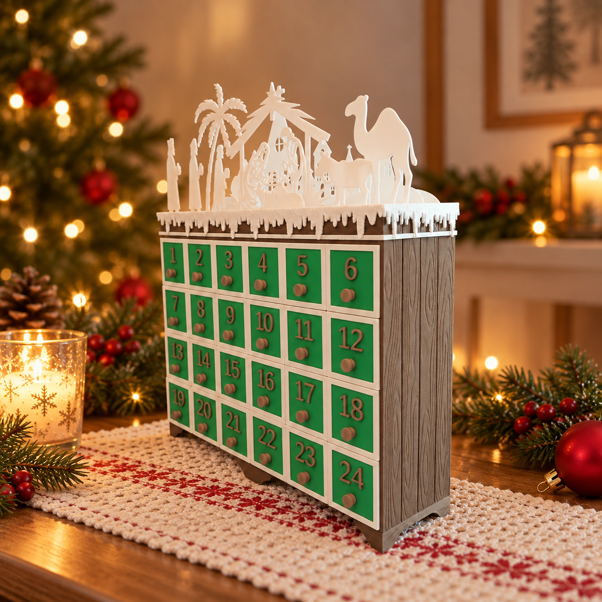 LAB16-CORRECT Wood_Body_Green_Drawers_Nativity_Angled