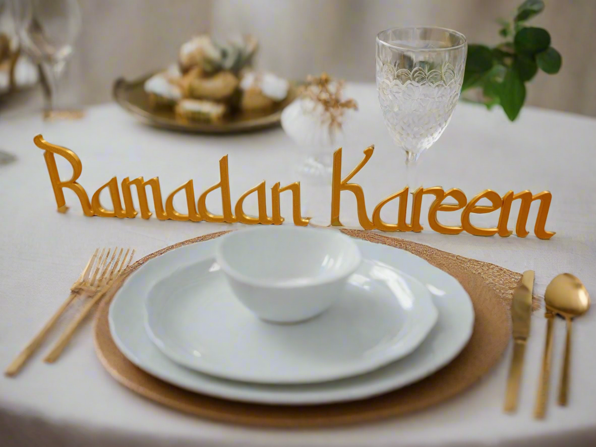 Ramadan Kareem Table Sign Decoration